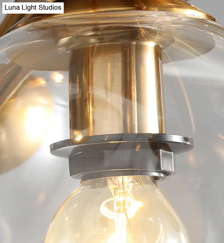 Mid-Century Gold Island Pendant Light - 8 Lights Spherical Glass Perfect For Dining Table