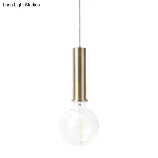 Mini Hanging Macaron Loft Metal Pendant Light - Single In Black/Blue/Pink/White Perfect For Cafes