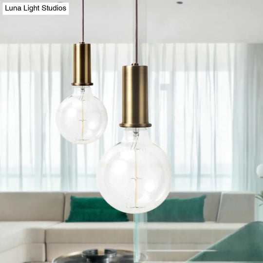 Mini Hanging Macaron Loft Metal Pendant Light - Single In Black/Blue/Pink/White Perfect For Cafes