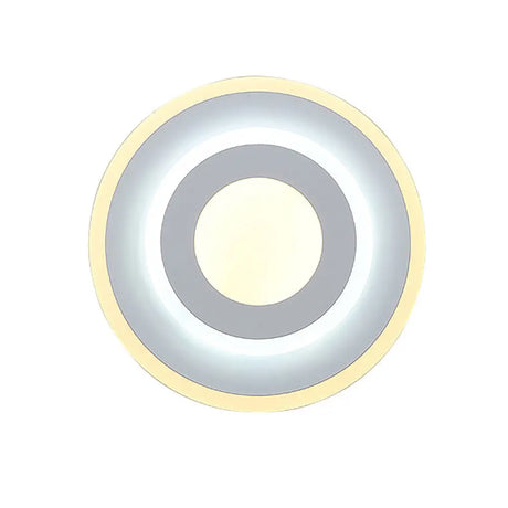 Minimal Acrylic Led Wall Sconce Light - Round/Square Energy-Saving White/Warm Lighting