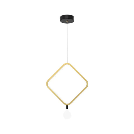 Minimal Aluminum Led Pendant Lamp With Milk Glass Shade - Warm/White Light