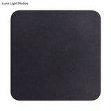 Minimalist Aluminum Flush Mount Wall Lamp With Led Sconce Light For Hallways - Black