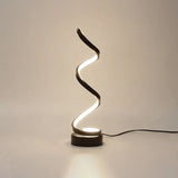Minimalist Aluminum Led Table Light For Living Room With Line Art Night Lighting Black / 3 Color