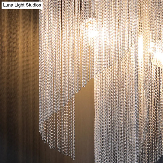 Minimalist Aluminum Wall Sconce Light With 2 Silver Bulbs - Perfect Bedside Lamp