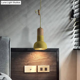 Minimalist Dining Room Ceiling Lamp - Flashlight Inspired Design - Cement - 1Head Ceiling Lighting