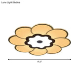 Minimalist Flush Mount Led Ceiling Lamp In White With Ultrathin Design & Acrylic Finish