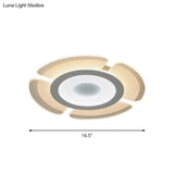 Minimalist Flush Mount Led Ceiling Lamp In White With Ultrathin Design & Acrylic Finish