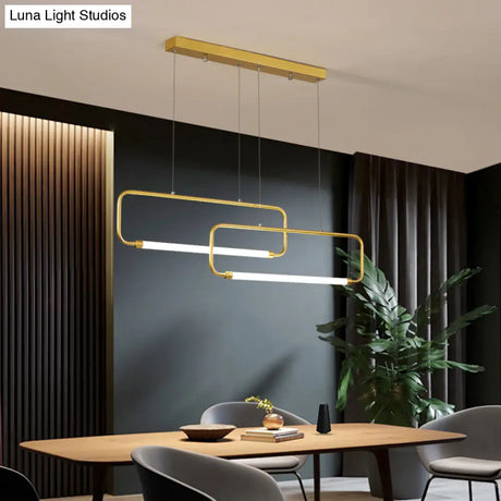 Minimalist Geometric Led Dining Room Pendant Light