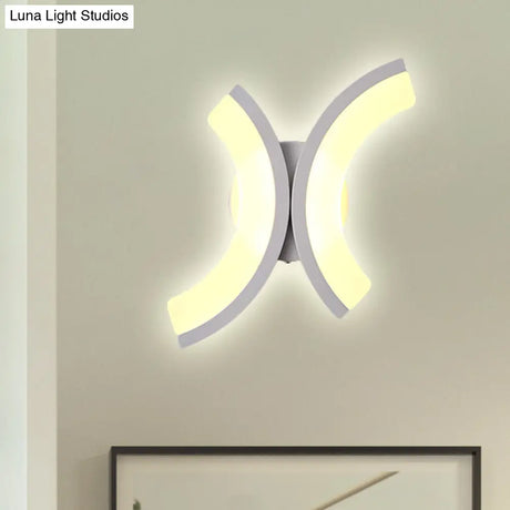 Minimalist Geometric Led Wall Sconce Warm/White Light