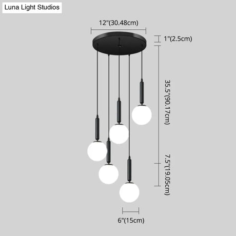 Minimalist Globe Pendant Light For Modern Living Rooms