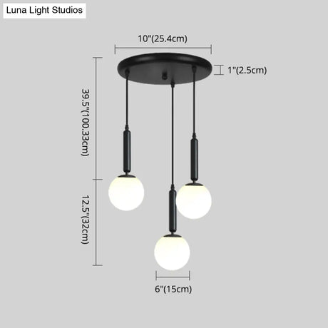 Minimalist Globe Pendant Light For Modern Living Rooms