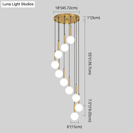 Minimalist Globe Pendant Light For Modern Living Rooms