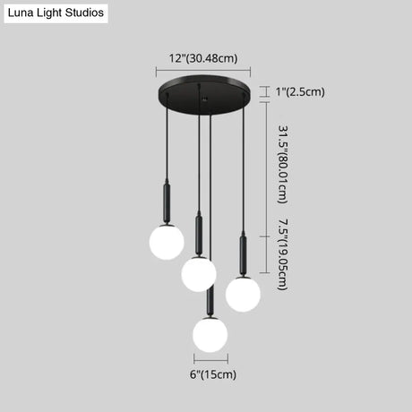 Minimalist Globe Pendant Light For Modern Living Rooms