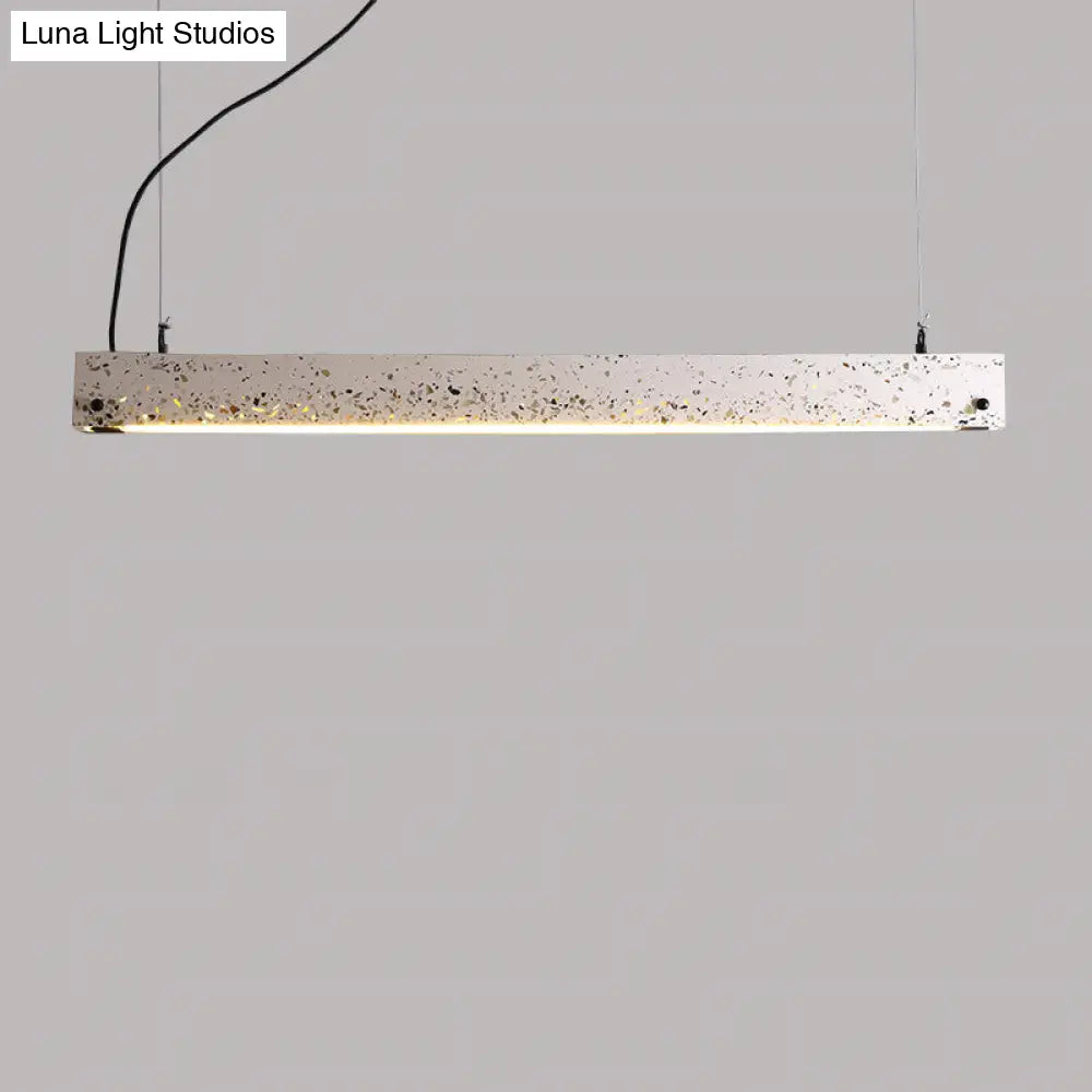 Grey Terrazzo Bar Pendant Light For Minimalist Dining Room