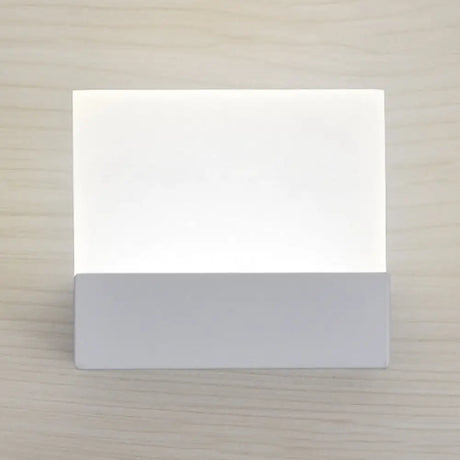 Minimalist Led Acrylic Slab Sconce Light - Warm/White Wall Lighting Solution White /