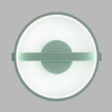 Minimalist Led Acrylic Wall Lamp In Green - White/Warm Light 12.5/16.5 Dia