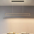 Minimalist Led Black Pendant Lamp With Rectangle Frame Iron Island Fixture In Warm/White Light /