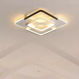 Minimalist Led Ceiling Flush Mount Light With Acrylic Shade In Black & White Warm/White/3 Color