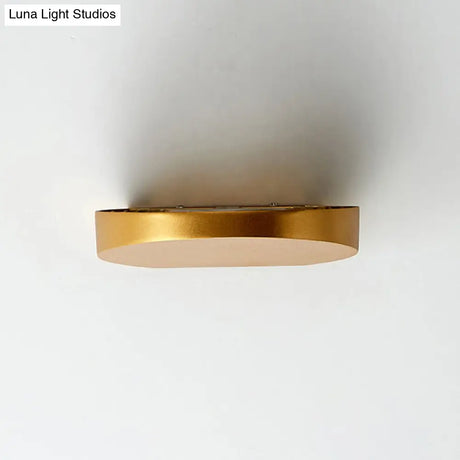 Minimalist Led Flush Wall Sconce In Aluminum With Black Grey Or White Finish - Ideal For Corridors