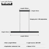 Minimalist Led Long Bar Pendant Light for Dining Room Kitchen pendant Light