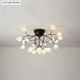 Minimalist Led Metal Flush Mount Ceiling Light For Living Room