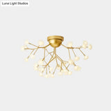 Minimalist Led Metal Flush Mount Ceiling Light For Living Room