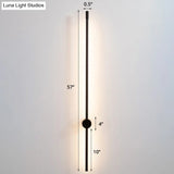 Minimalist Led Stair Sconce: Slim Aluminum Wall Light Fixture