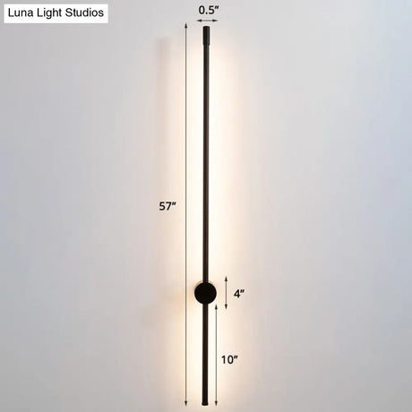 Minimalist Led Stair Sconce: Slim Aluminum Wall Light Fixture
