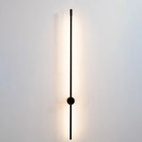 Minimalist Led Stair Sconce: Slim Aluminum Wall Light Fixture Black / Warm 47