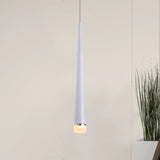 Minimalist Led Tapered Ceiling Light In White/Black With 3 Color Options White / Warm