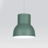 Minimalist Metal Dome Suspension Pendant Blue/Green 10/14/15 Wide 1-Light Hanging Fixture