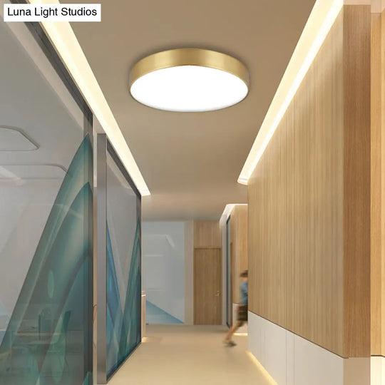 Minimalist Metal Flush Mount Ceiling Light For Bedroom