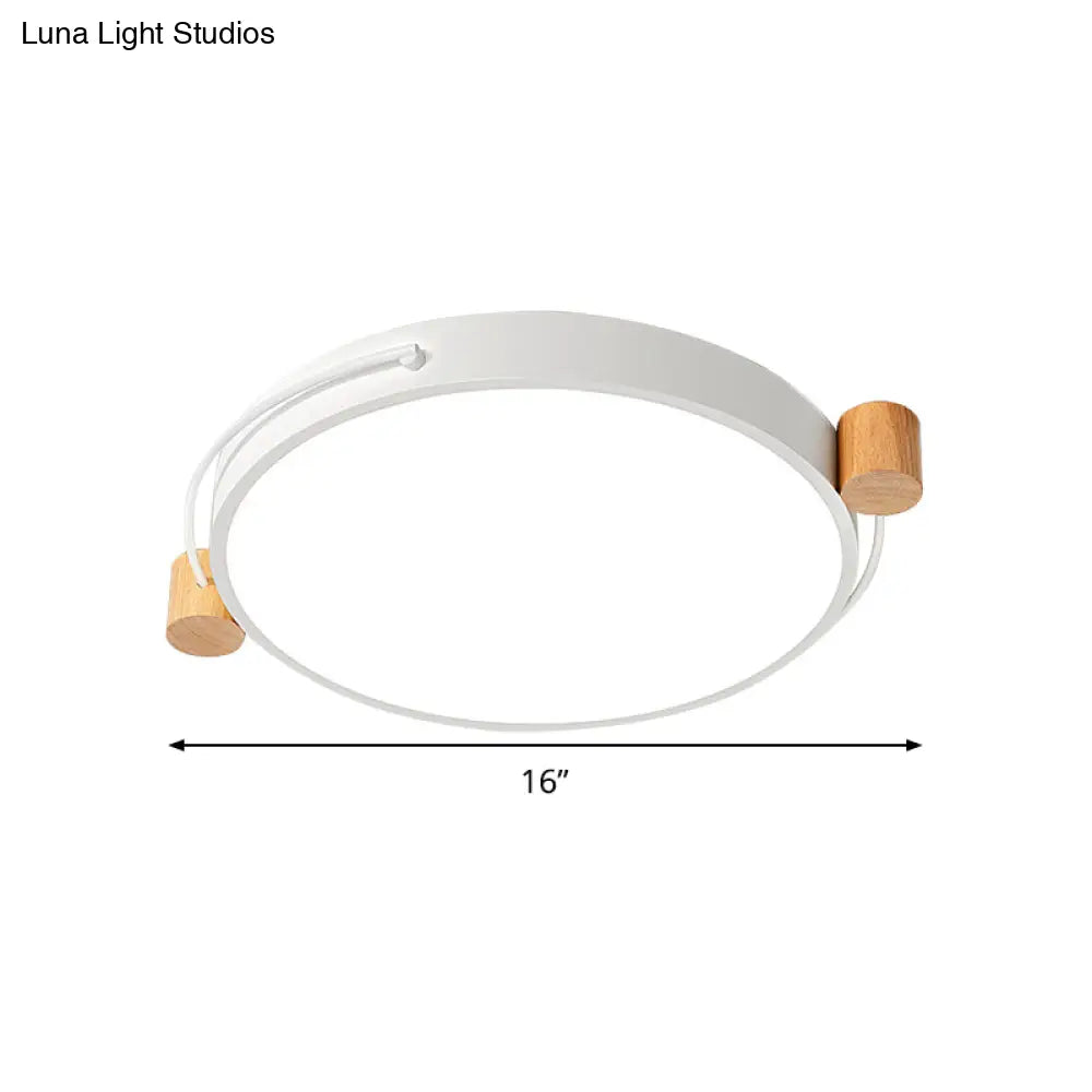 Minimalist Oval Led Ceiling Mount Light In 3 Colors Lengths - Perfect For Bedrooms!