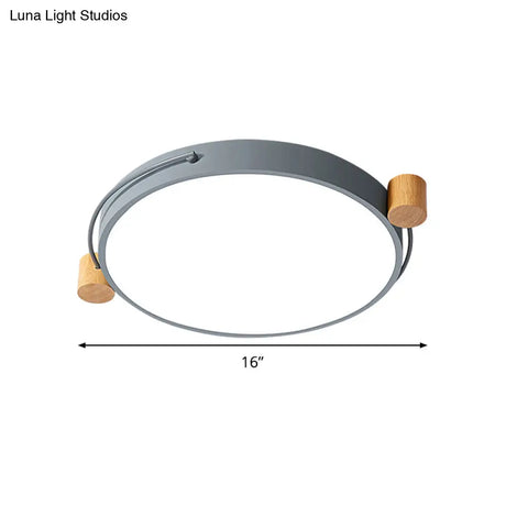 Minimalist Oval Led Ceiling Mount Light In 3 Colors Lengths - Perfect For Bedrooms!