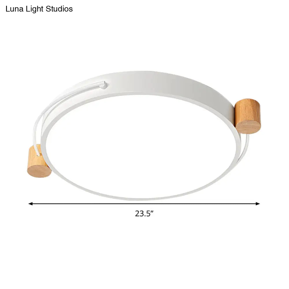 Minimalist Oval Led Ceiling Mount Light In 3 Colors Lengths - Perfect For Bedrooms!