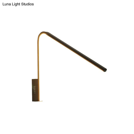 Minimalist V-Shaped Led Wall Lamp Kit - Silica Gel Corridor Sconce Lighting In Warm/White Light