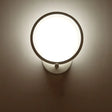 Minimalist White Led Circle Sconce Light Fixture With Acrylic Wall Mount - Warm/White For Corridor