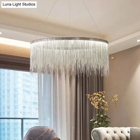 Minimalistic Led Aluminum Chandelier Pendant Light – Perfect For Living Room Ceiling