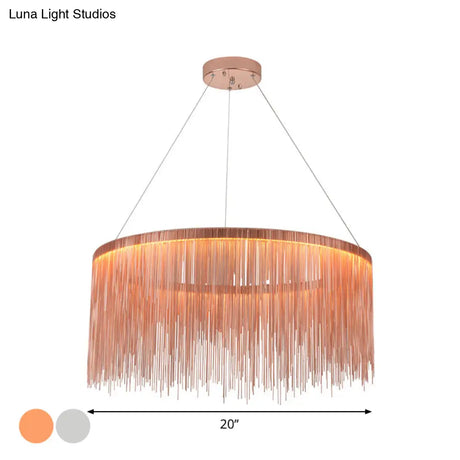 Minimalistic Led Aluminum Chandelier Pendant Light – Perfect For Living Room Ceiling