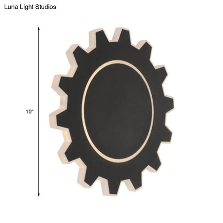 Minimalistic Led Wall Sconce: Acrylic Black/White Finish Warm/White Light