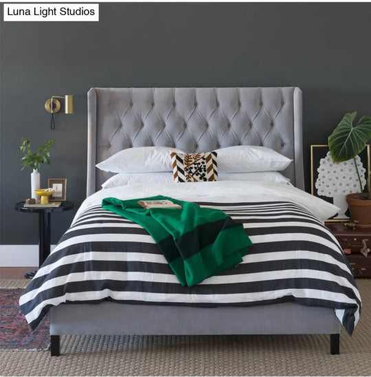 Minimalistic Metal Adjustable Tubular Wall Lamp With 1-Light Bedside Spotlight