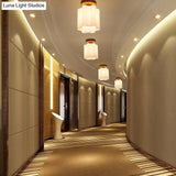 Minimalistic Milky Glass Prism Floral Ceiling Flush Light With Wood Flushmount Design - Ideal For