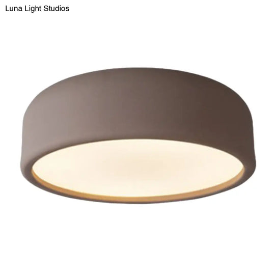 Minimalistic Single Hanging Pendant Light - Round Shade Acrylic Ceiling For Living Room