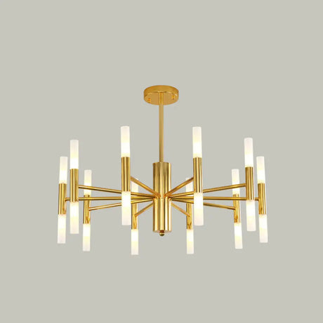 Modern 20-Light Acrylic Ceiling Lamp For Dining Room Or Kitchen Island Gold / 27