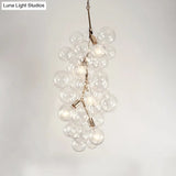 Modern 3/5-Light Gold Pendant Chandelier With Clear Glass Ideal For Living Room