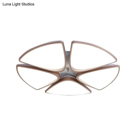 Modern Acrylic Bedroom Ceiling Light Fixture 3/4/5 Heads In White With 3 Color Options