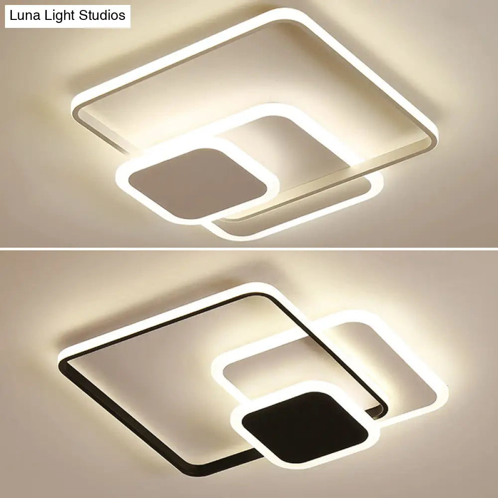 Modern Acrylic Circle Flush Mount Ceiling Light For Bedroom