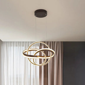 Modern Acrylic Drop Lamp Integrated Led Chandelier In White/Coffee - Stylish Lighting Fixture Coffee
