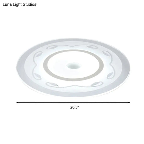 Modern Acrylic Flower Shape Ceiling Lamp In White - Perfect For Child’s Bedroom
