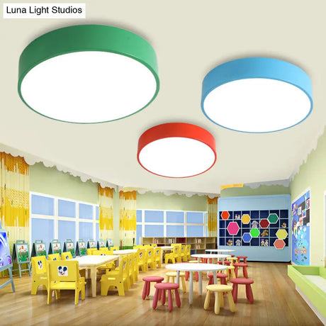 Modern Acrylic Flushmount Ceiling Lamp For Corridor Dining Table In Candy Colors